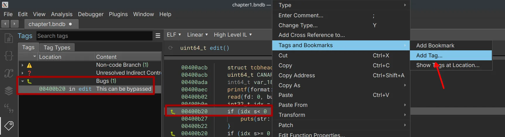 How to add tags